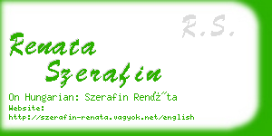 renata szerafin business card